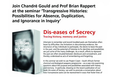 Seminar: Transgressive Histories and Dis-eases of Secrecy