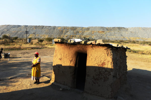 Elizabeth Maheso' (60)house, situated next to the Anglo American Platinum mine has been a victim of cracks whenever the mine conduct its business next to Ga Chaba village. Due to close proximity the houses there are falling apart from the shaking movement coursed by blasting of the rock in the mine. The mine refuse to take responsibility and to help those who have lost their homes due to this.  Photo;Leon Sadiki