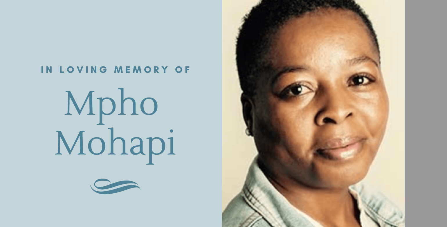 The Sad Passing of Mpho Mohapi