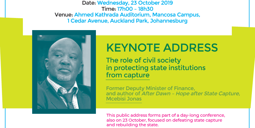 Public Session | Keynote Address by Mcebisi Jonas