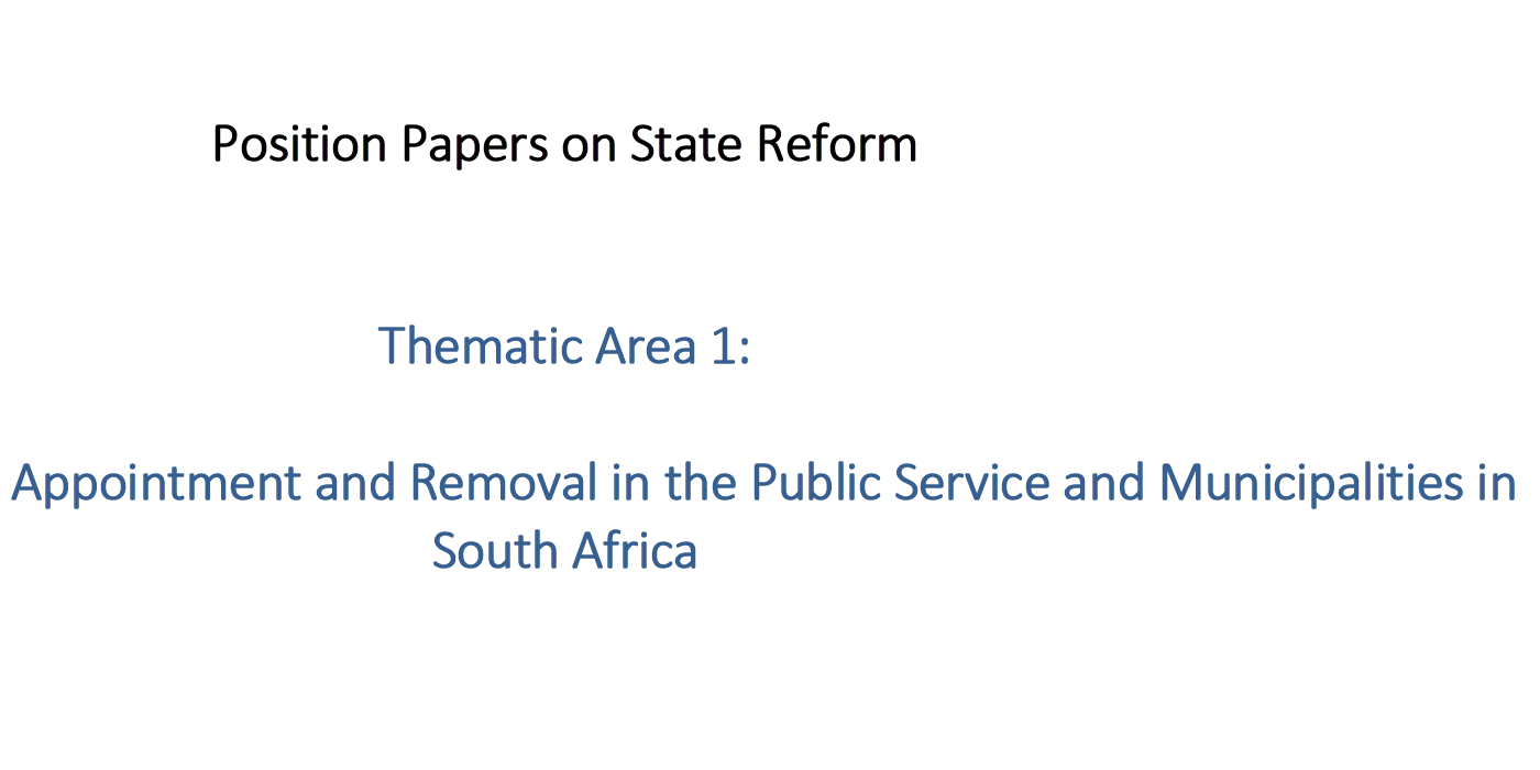 Position Papers on Proposals for State Reform