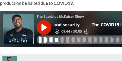 Listen | Food security in the time of Covid-19 lockdown
