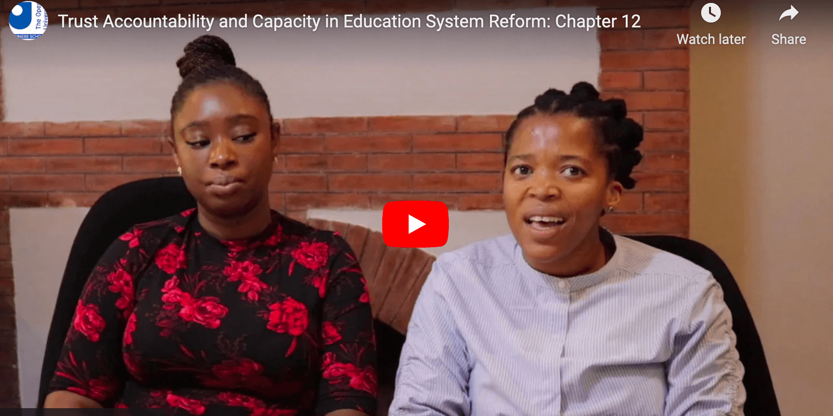 Watch | Trust, Accountability and Capacity in Education System Reform