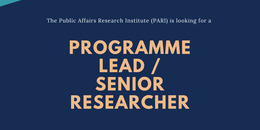 Vacancy | Programme Lead / Senior Researcher