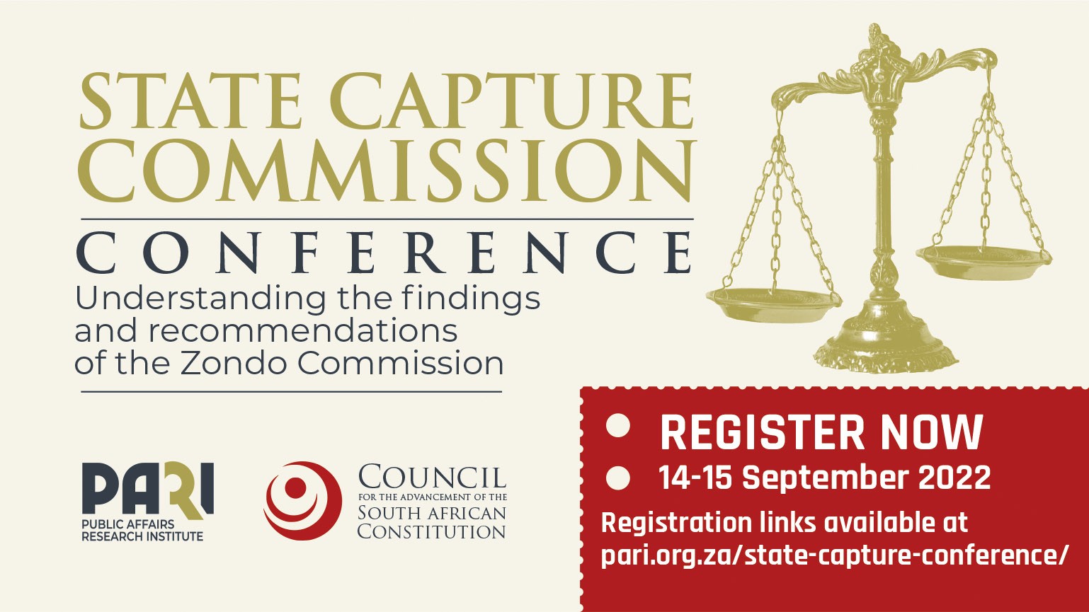 Register Now | State Capture Commission Conference