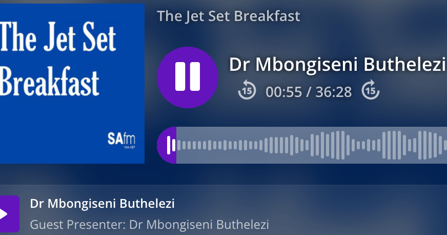SA FM features Mbongiseni Buthelezi