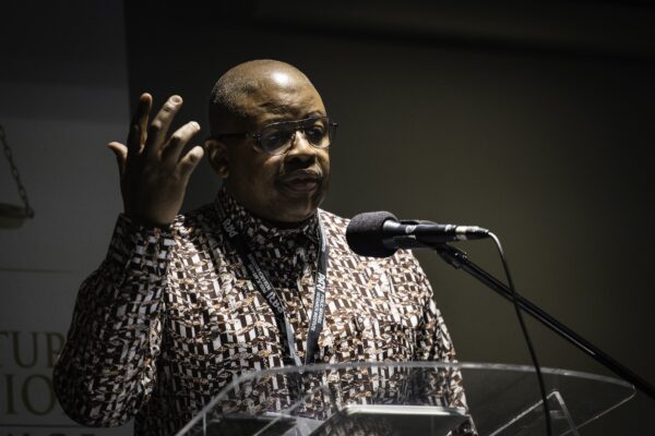 Johannesburg 20220914 - Terence Nombembe, State Capture Commission Conference, UJ campus
Photo: Bram Lammers