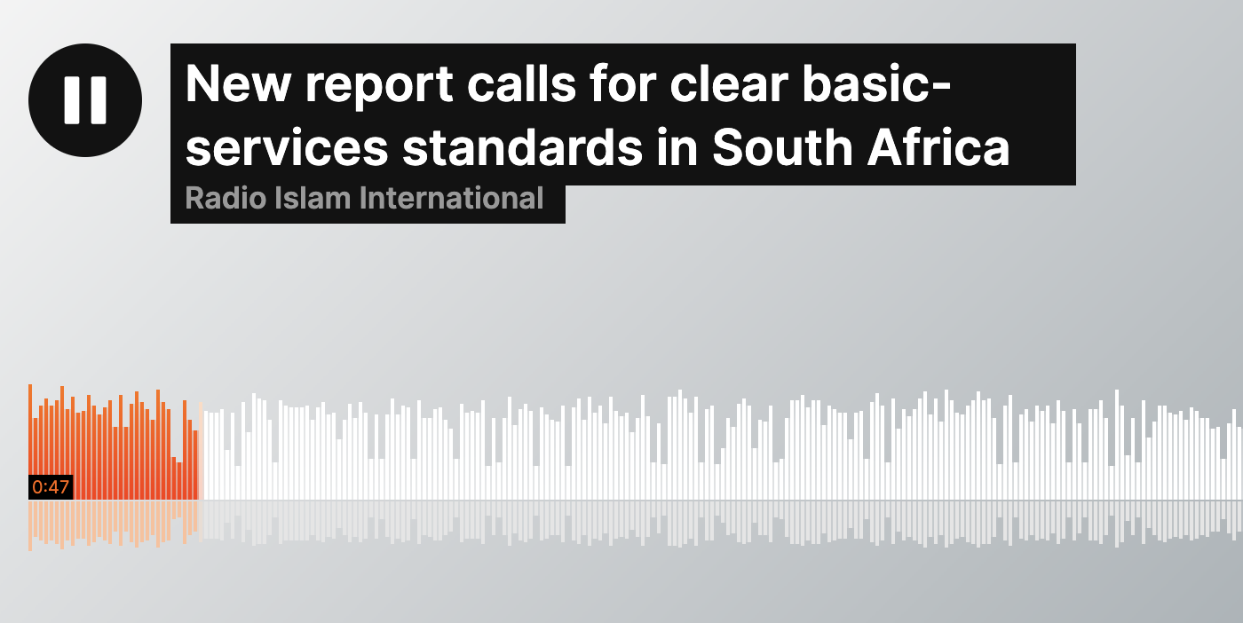 Listen | New report calls for clear basic-services standards in South Africa